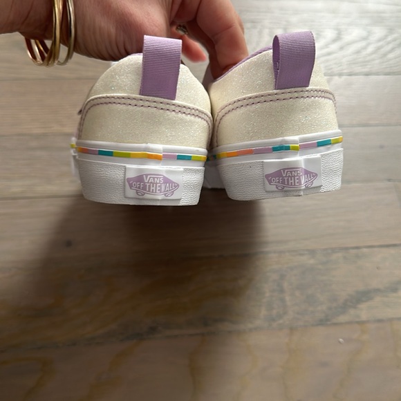Unicorn Purple Vans Slip Ons Size 12 - Picture 2 of 5